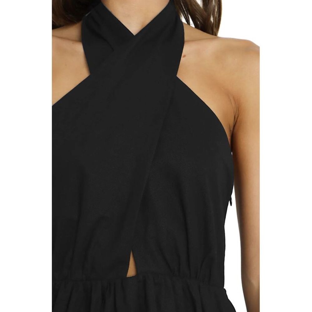 NWT Petal & Pup Black Midi Dress - Picture 3 of 6